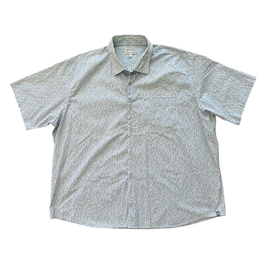 Peter Millar Men’s Button Down Shirt Stretch Cotton XXL